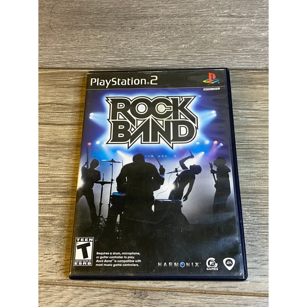 Rock Band Sony PlayStation 2 PS2 Music Rhythm Game‎ SLUS 21682 2007 NTSC U/C